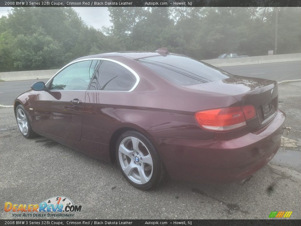 2008 BMW 3 Series 328i Coupe Crimson Red / Black Dakota Leather Photo #5