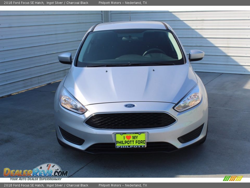 2018 Ford Focus SE Hatch Ingot Silver / Charcoal Black Photo #3
