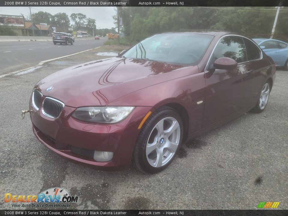 2008 BMW 3 Series 328i Coupe Crimson Red / Black Dakota Leather Photo #6