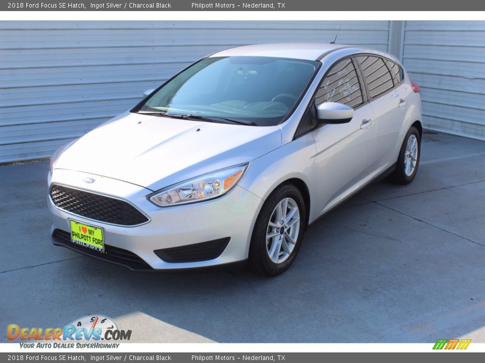 2018 Ford Focus SE Hatch Ingot Silver / Charcoal Black Photo #4