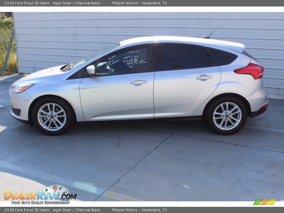 2018 Ford Focus SE Hatch Ingot Silver / Charcoal Black Photo #7