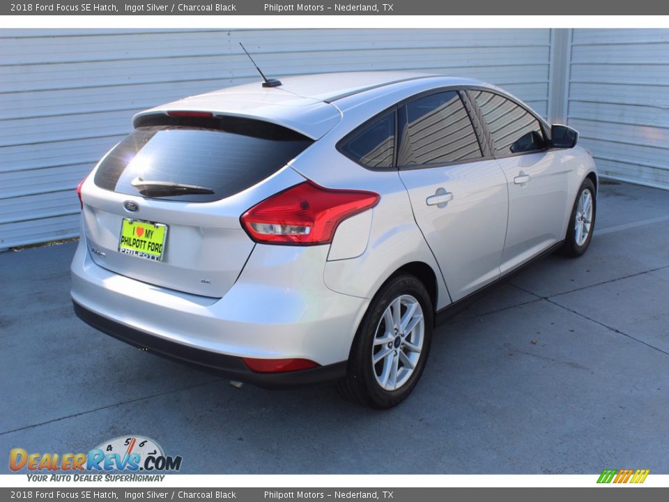 2018 Ford Focus SE Hatch Ingot Silver / Charcoal Black Photo #10