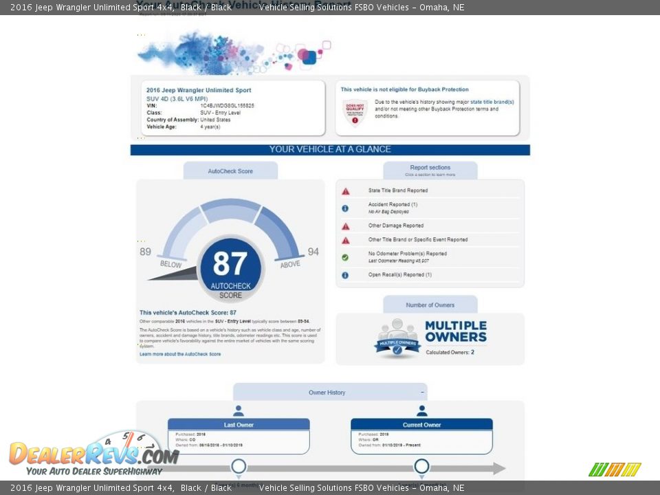 2016 Jeep Wrangler Unlimited Sport 4x4 Black / Black Photo #2