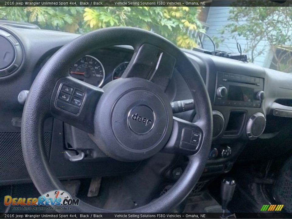 2016 Jeep Wrangler Unlimited Sport 4x4 Black / Black Photo #3