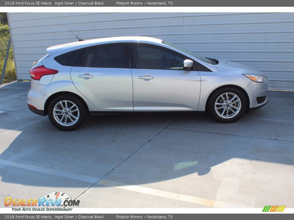 2018 Ford Focus SE Hatch Ingot Silver / Charcoal Black Photo #13