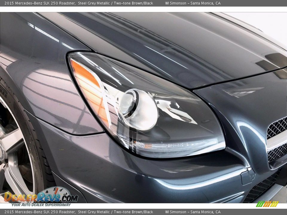 2015 Mercedes-Benz SLK 250 Roadster Steel Grey Metallic / Two-tone Brown/Black Photo #29