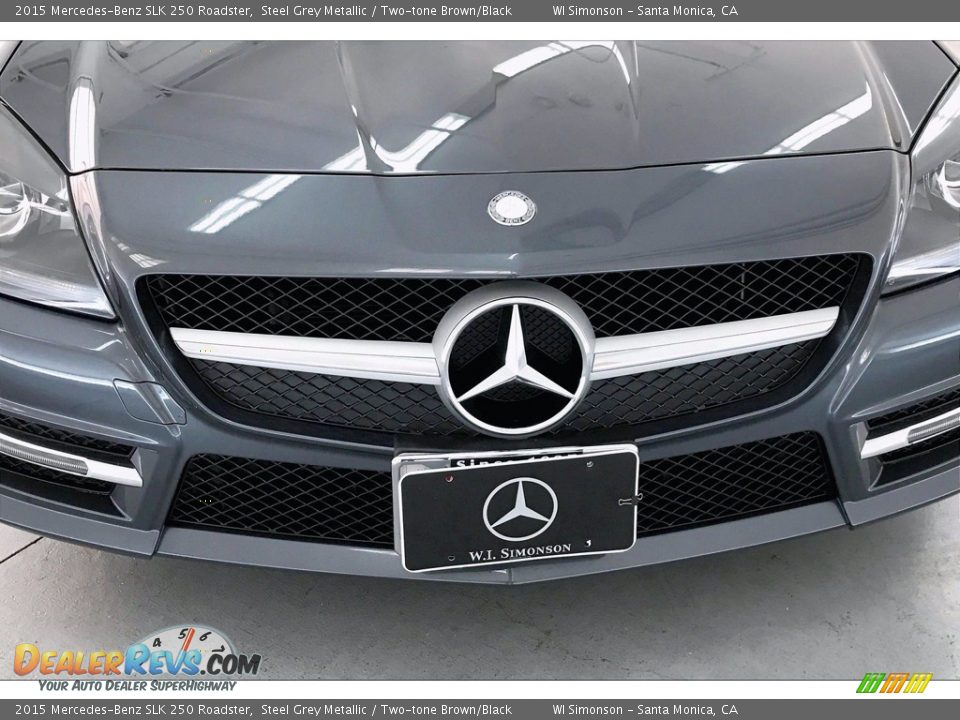 2015 Mercedes-Benz SLK 250 Roadster Steel Grey Metallic / Two-tone Brown/Black Photo #30