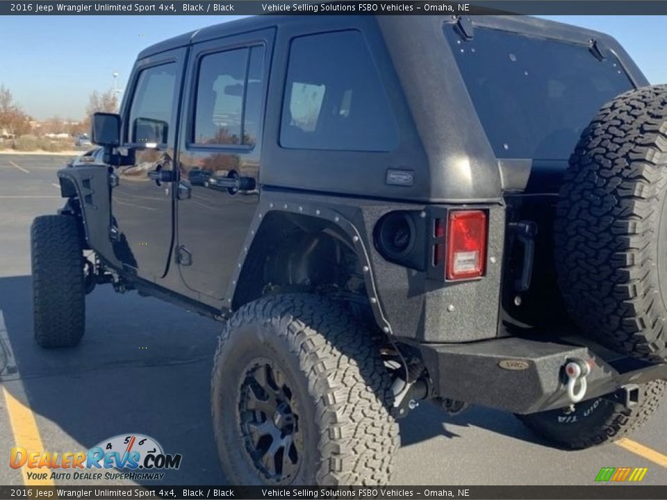 2016 Jeep Wrangler Unlimited Sport 4x4 Black / Black Photo #7