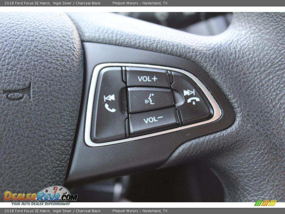 2018 Ford Focus SE Hatch Ingot Silver / Charcoal Black Photo #17