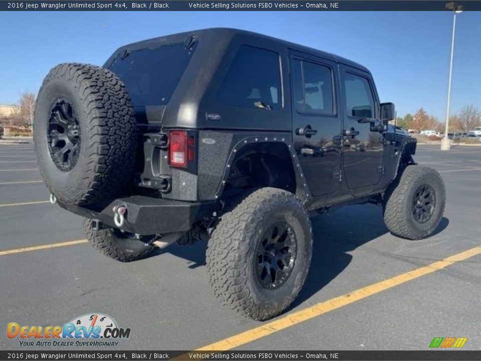 2016 Jeep Wrangler Unlimited Sport 4x4 Black / Black Photo #9