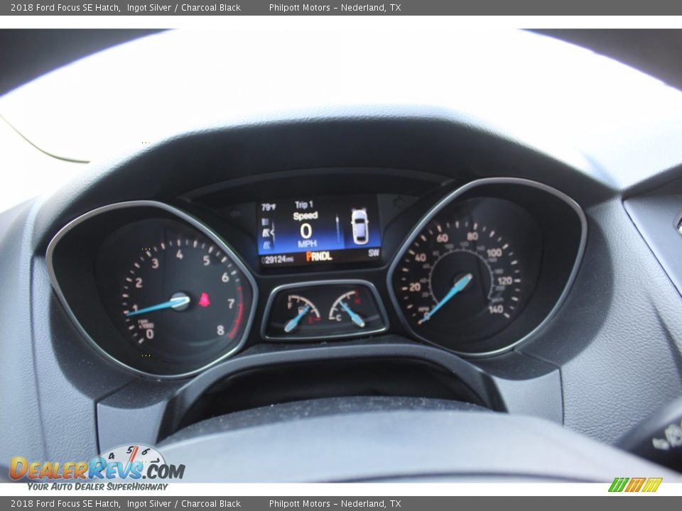 2018 Ford Focus SE Hatch Ingot Silver / Charcoal Black Photo #18
