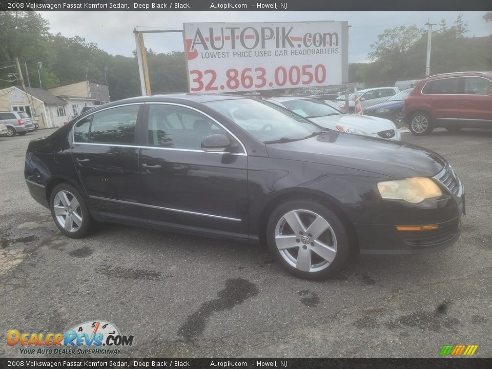 2008 Volkswagen Passat Komfort Sedan Deep Black / Black Photo #2