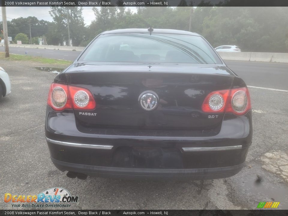 2008 Volkswagen Passat Komfort Sedan Deep Black / Black Photo #4