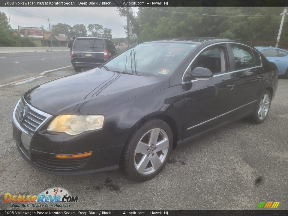 2008 Volkswagen Passat Komfort Sedan Deep Black / Black Photo #6