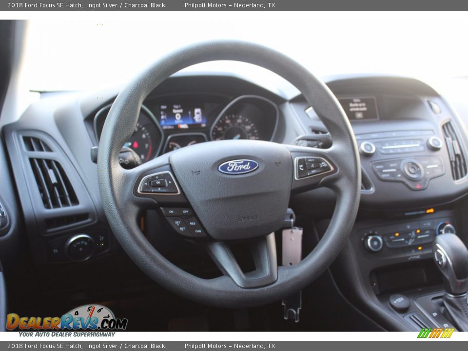 2018 Ford Focus SE Hatch Ingot Silver / Charcoal Black Photo #27