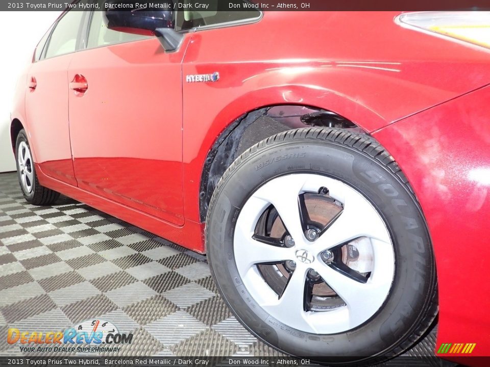 2013 Toyota Prius Two Hybrid Barcelona Red Metallic / Dark Gray Photo #3