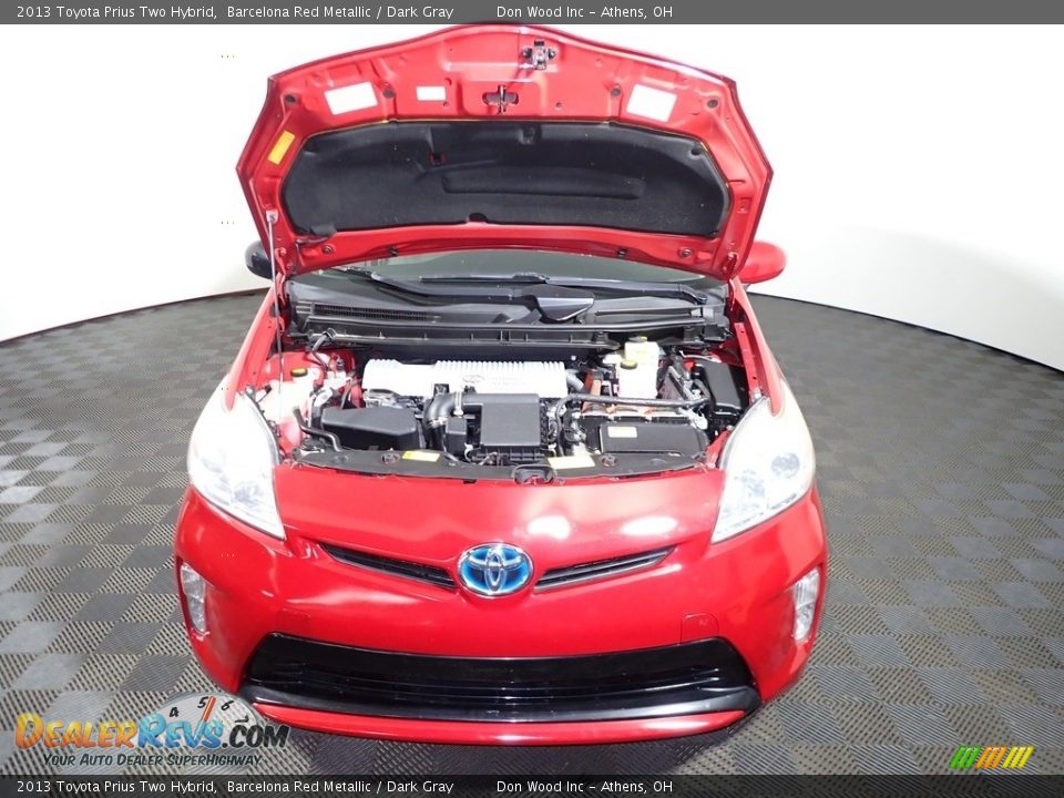2013 Toyota Prius Two Hybrid Barcelona Red Metallic / Dark Gray Photo #5