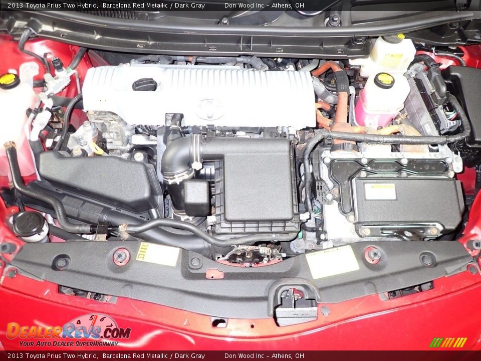 2013 Toyota Prius Two Hybrid Barcelona Red Metallic / Dark Gray Photo #6