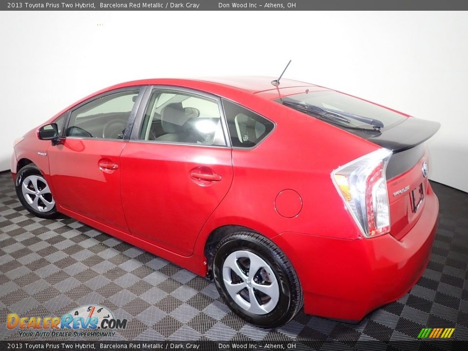 2013 Toyota Prius Two Hybrid Barcelona Red Metallic / Dark Gray Photo #9