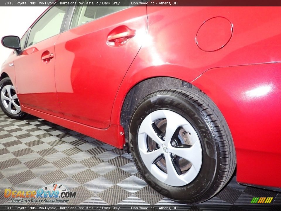 2013 Toyota Prius Two Hybrid Barcelona Red Metallic / Dark Gray Photo #10