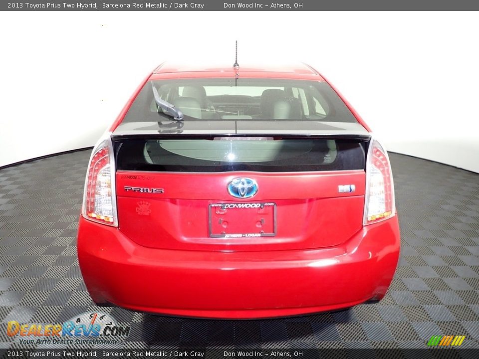 2013 Toyota Prius Two Hybrid Barcelona Red Metallic / Dark Gray Photo #11