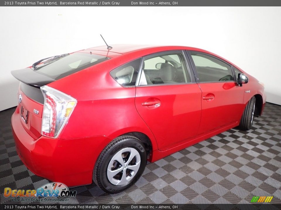 2013 Toyota Prius Two Hybrid Barcelona Red Metallic / Dark Gray Photo #15