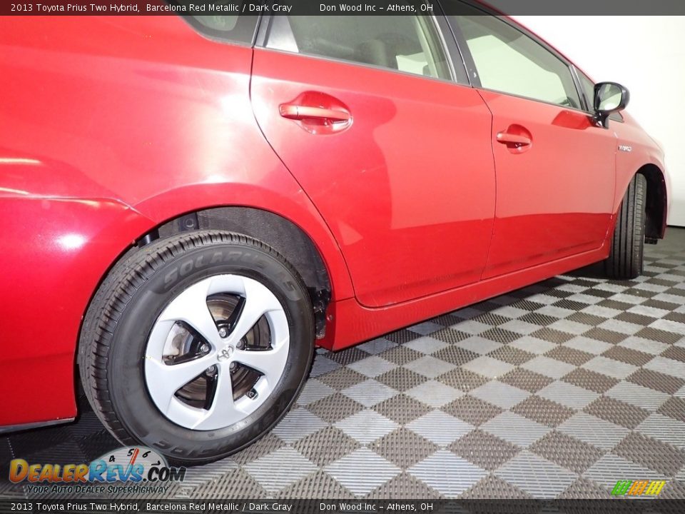 2013 Toyota Prius Two Hybrid Barcelona Red Metallic / Dark Gray Photo #16