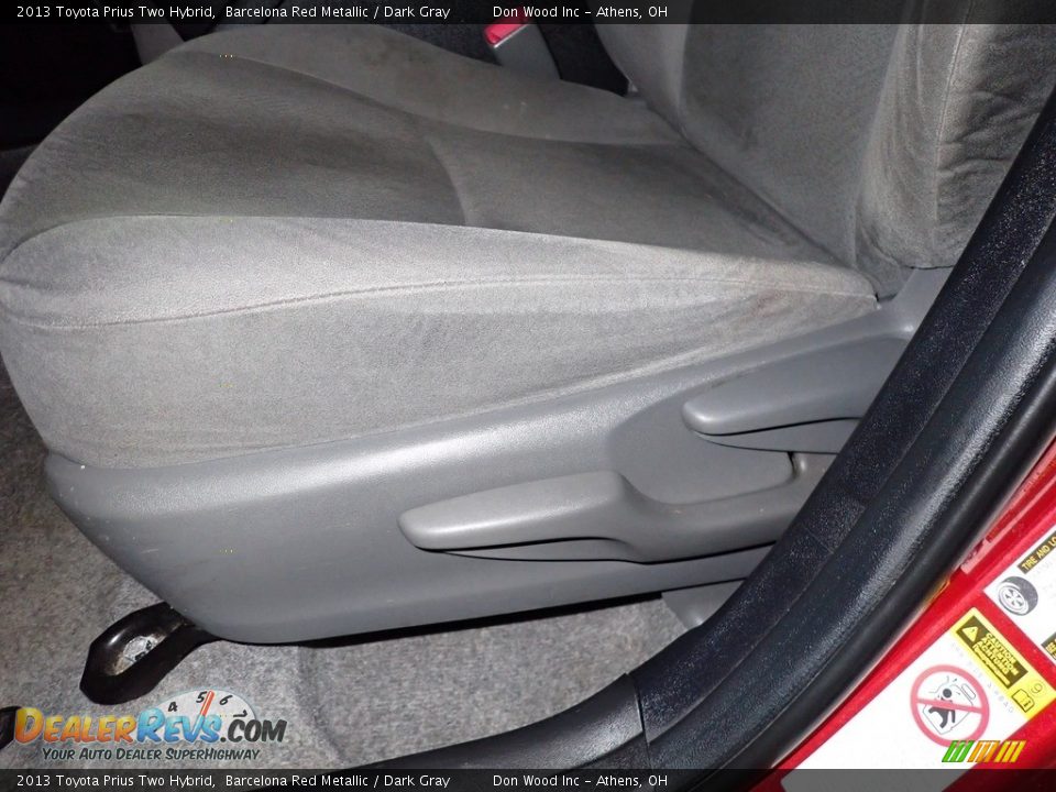 2013 Toyota Prius Two Hybrid Barcelona Red Metallic / Dark Gray Photo #18
