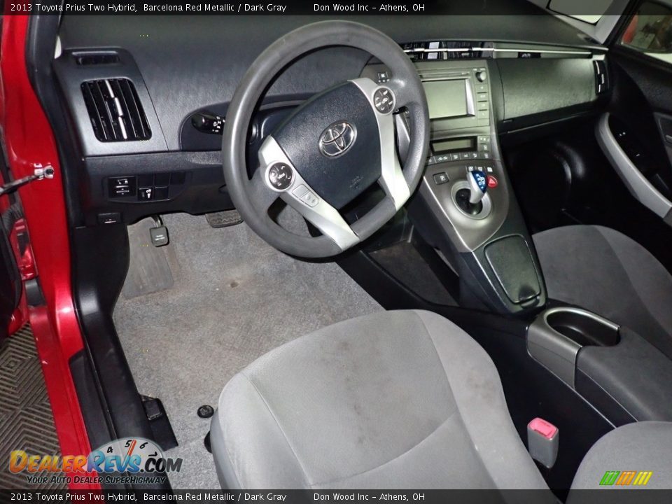 2013 Toyota Prius Two Hybrid Barcelona Red Metallic / Dark Gray Photo #19