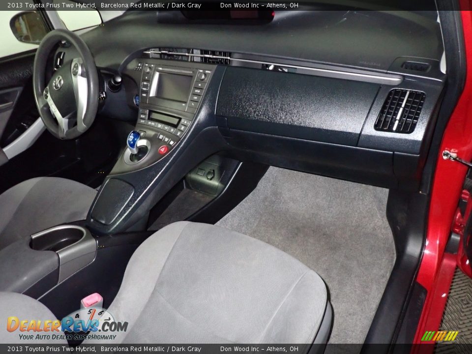 2013 Toyota Prius Two Hybrid Barcelona Red Metallic / Dark Gray Photo #26