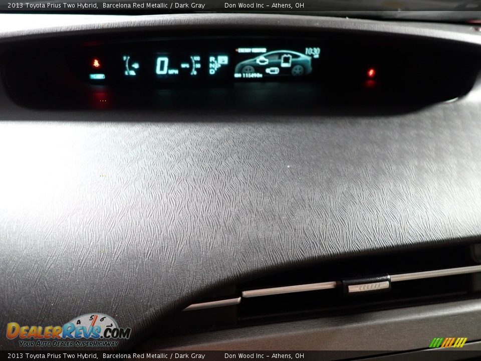 2013 Toyota Prius Two Hybrid Barcelona Red Metallic / Dark Gray Photo #27