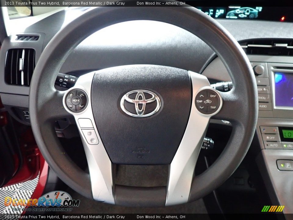 2013 Toyota Prius Two Hybrid Barcelona Red Metallic / Dark Gray Photo #29