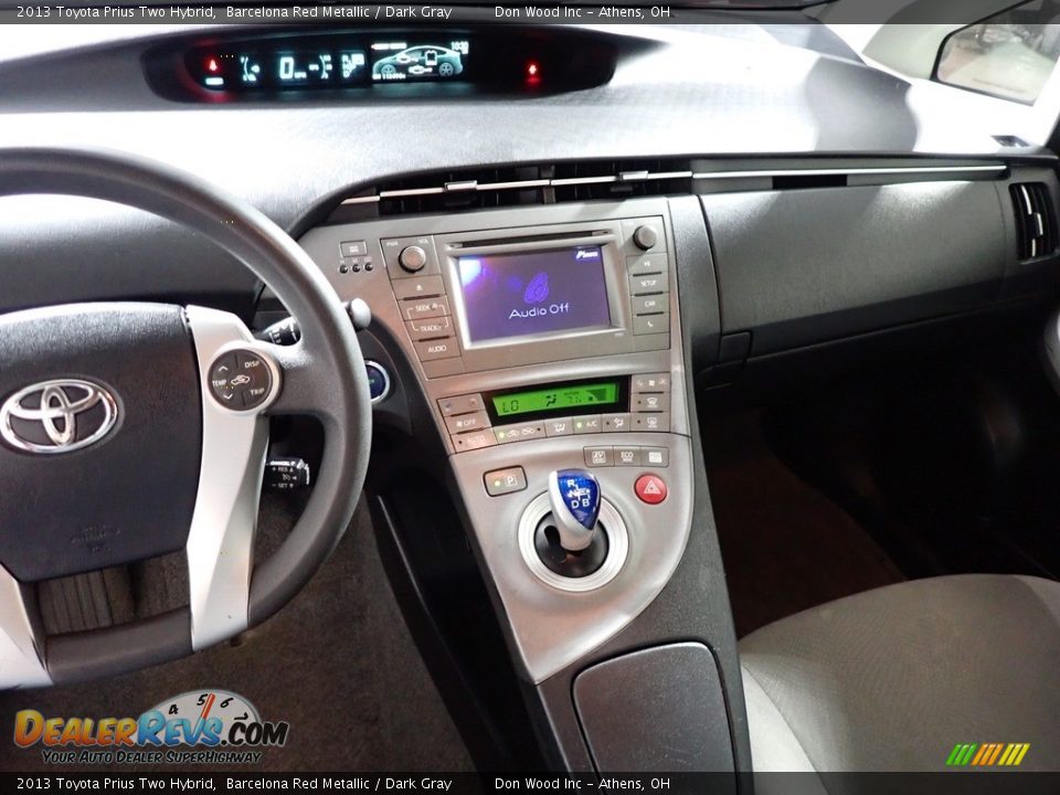 2013 Toyota Prius Two Hybrid Barcelona Red Metallic / Dark Gray Photo #30