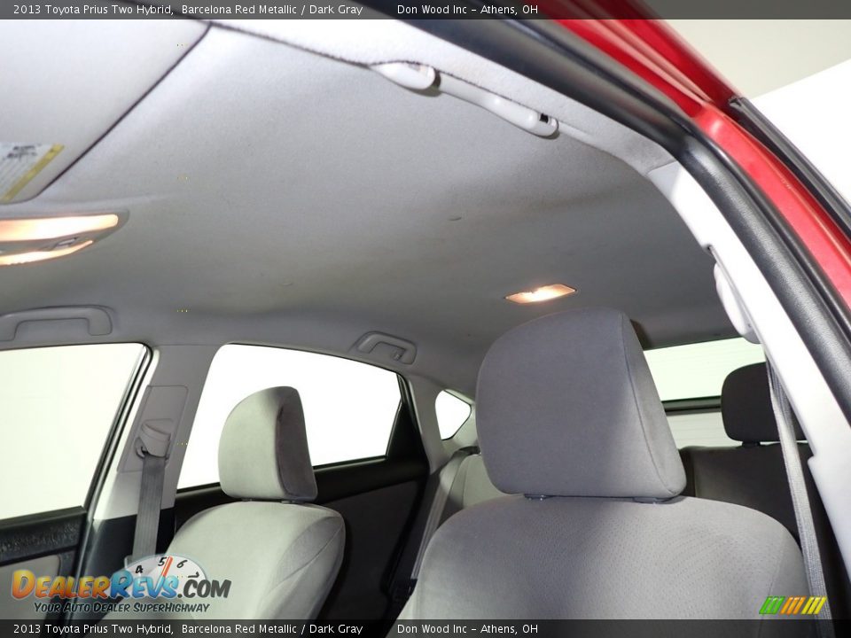 2013 Toyota Prius Two Hybrid Barcelona Red Metallic / Dark Gray Photo #31