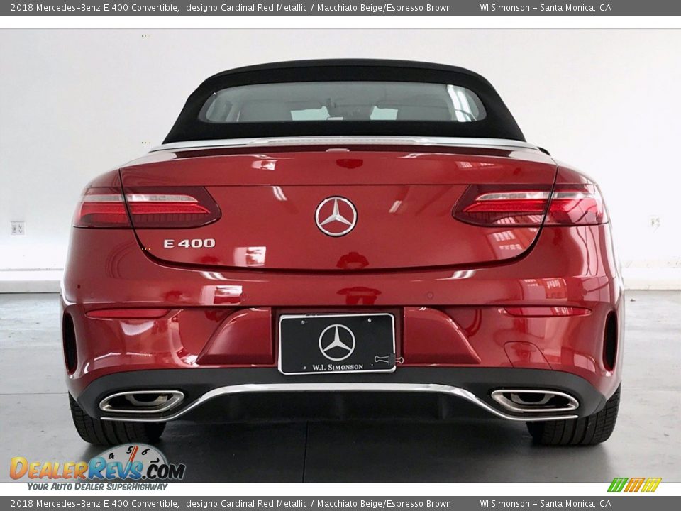 2018 Mercedes-Benz E 400 Convertible designo Cardinal Red Metallic / Macchiato Beige/Espresso Brown Photo #3