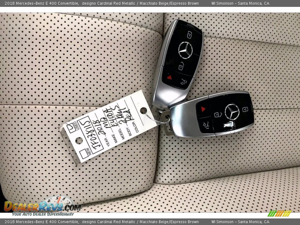 2018 Mercedes-Benz E 400 Convertible designo Cardinal Red Metallic / Macchiato Beige/Espresso Brown Photo #11