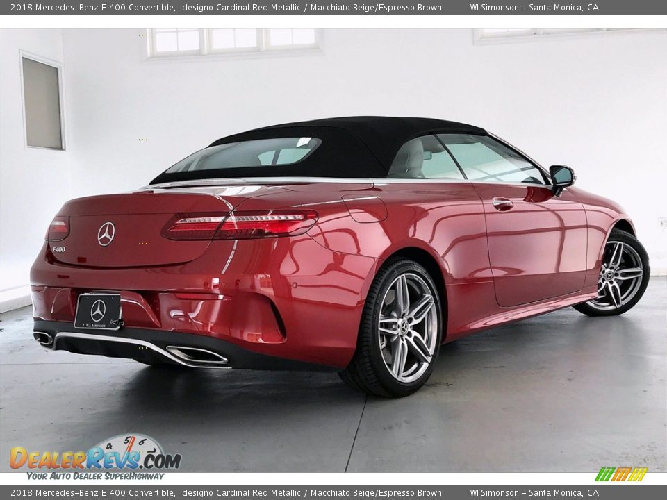 2018 Mercedes-Benz E 400 Convertible designo Cardinal Red Metallic / Macchiato Beige/Espresso Brown Photo #16