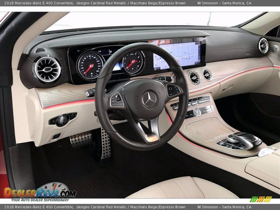 2018 Mercedes-Benz E 400 Convertible designo Cardinal Red Metallic / Macchiato Beige/Espresso Brown Photo #22