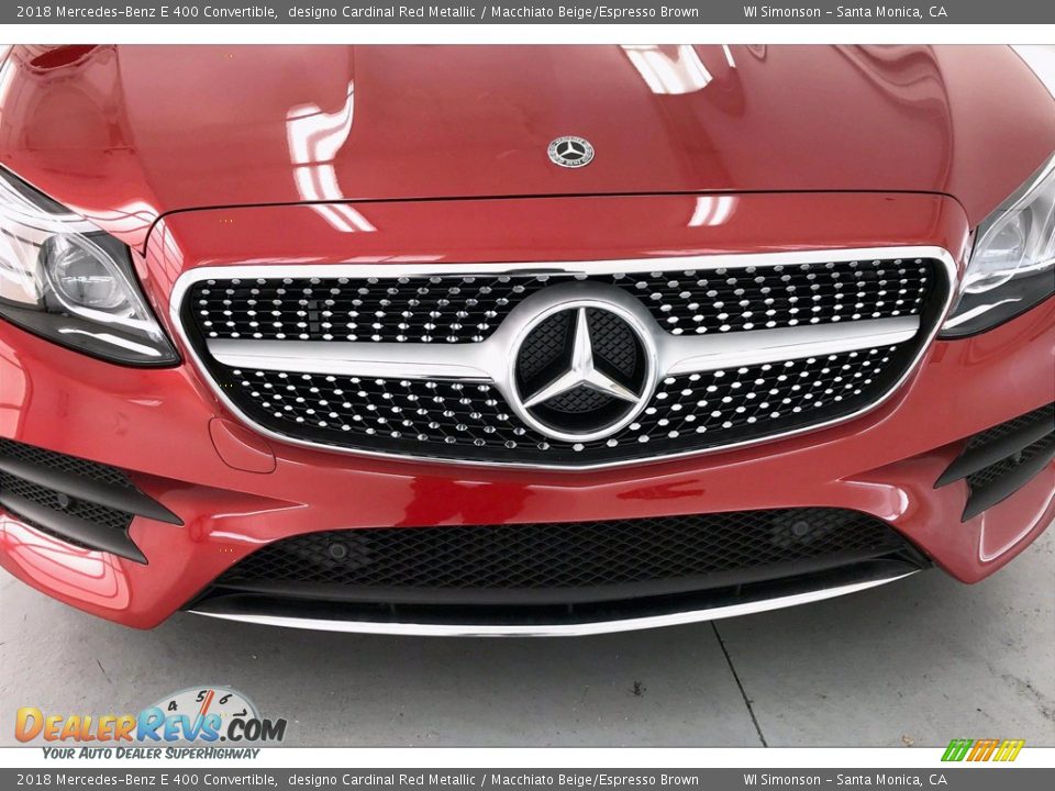 2018 Mercedes-Benz E 400 Convertible designo Cardinal Red Metallic / Macchiato Beige/Espresso Brown Photo #33