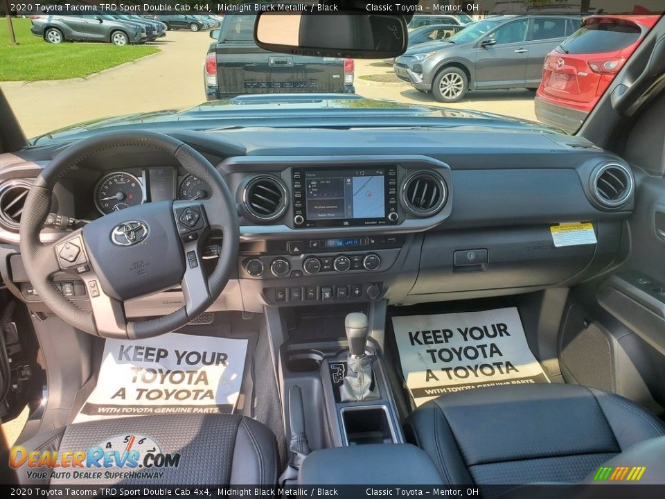 2020 Toyota Tacoma TRD Sport Double Cab 4x4 Midnight Black Metallic / Black Photo #4