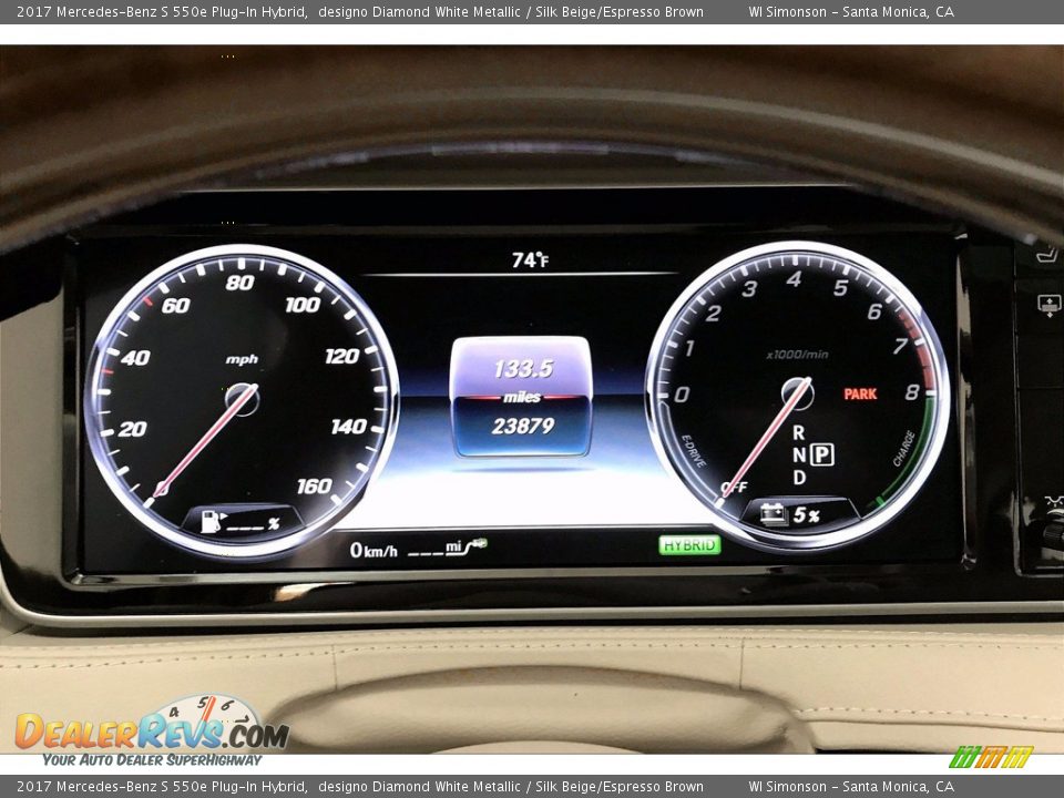 2017 Mercedes-Benz S 550e Plug-In Hybrid designo Diamond White Metallic / Silk Beige/Espresso Brown Photo #20