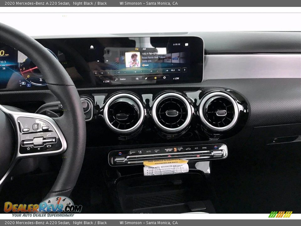 2020 Mercedes-Benz A 220 Sedan Night Black / Black Photo #6