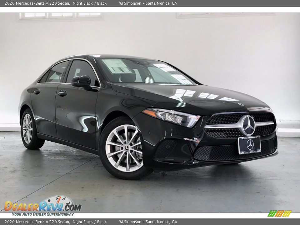 2020 Mercedes-Benz A 220 Sedan Night Black / Black Photo #12