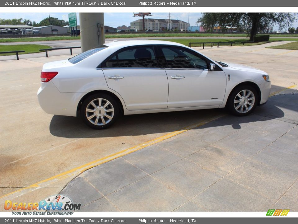 2011 Lincoln MKZ Hybrid White Platinum Tri-Coat / Dark Charcoal Photo #13