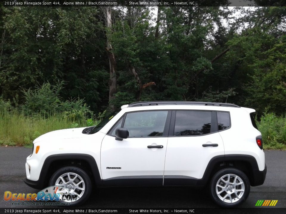 2019 Jeep Renegade Sport 4x4 Alpine White / Black/Sandstorm Photo #1