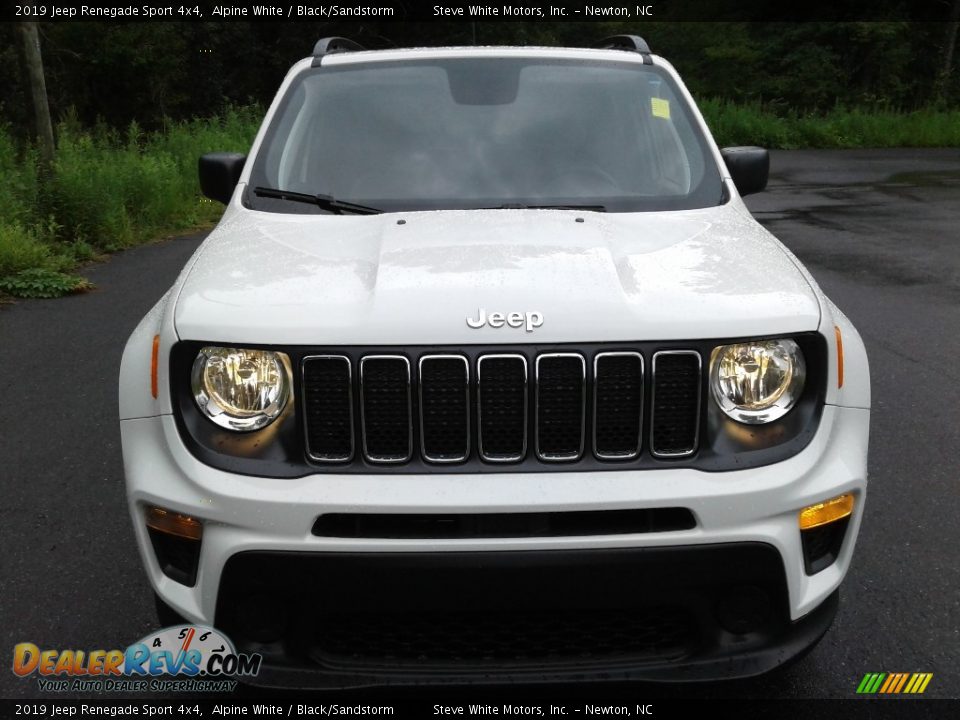 2019 Jeep Renegade Sport 4x4 Alpine White / Black/Sandstorm Photo #3