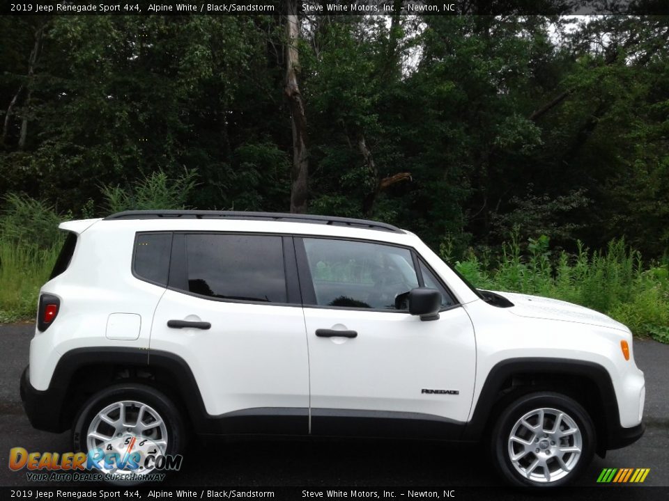 2019 Jeep Renegade Sport 4x4 Alpine White / Black/Sandstorm Photo #5