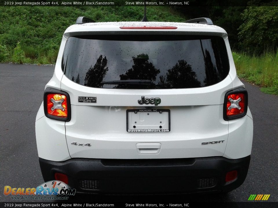 2019 Jeep Renegade Sport 4x4 Alpine White / Black/Sandstorm Photo #7