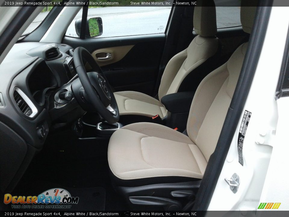2019 Jeep Renegade Sport 4x4 Alpine White / Black/Sandstorm Photo #10