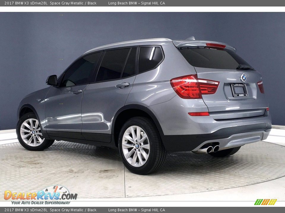 2017 BMW X3 sDrive28i Space Gray Metallic / Black Photo #10